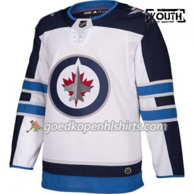 Winnipeg Jets Blank Adidas Wit Authentic Shirt - Kinderen